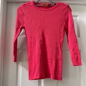 Tory Burch Pink Ribbed Sweater sz Small⭐️